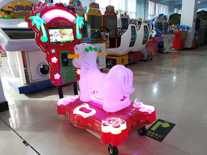新款投幣搖搖車(chē) 益智互動(dòng)MP5小馬搖擺機(jī)
